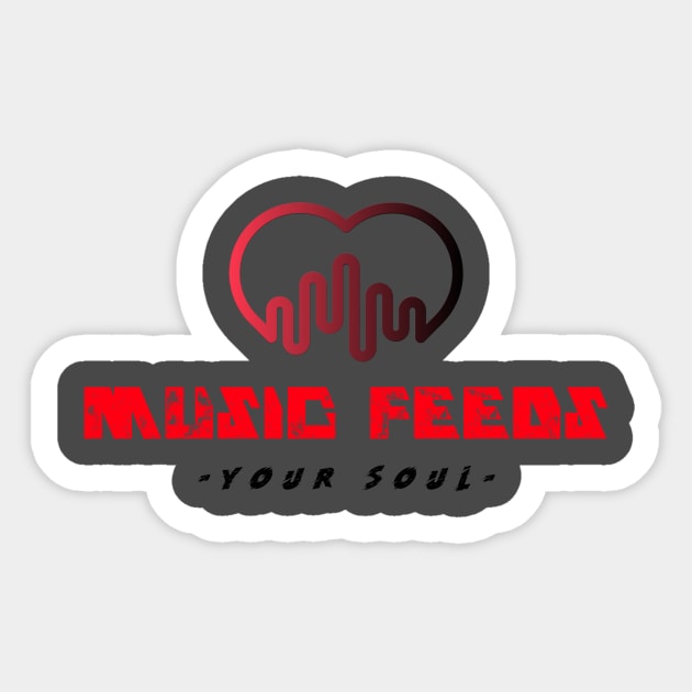Music 'Feeds' your soul Sticker by Opesh Threads